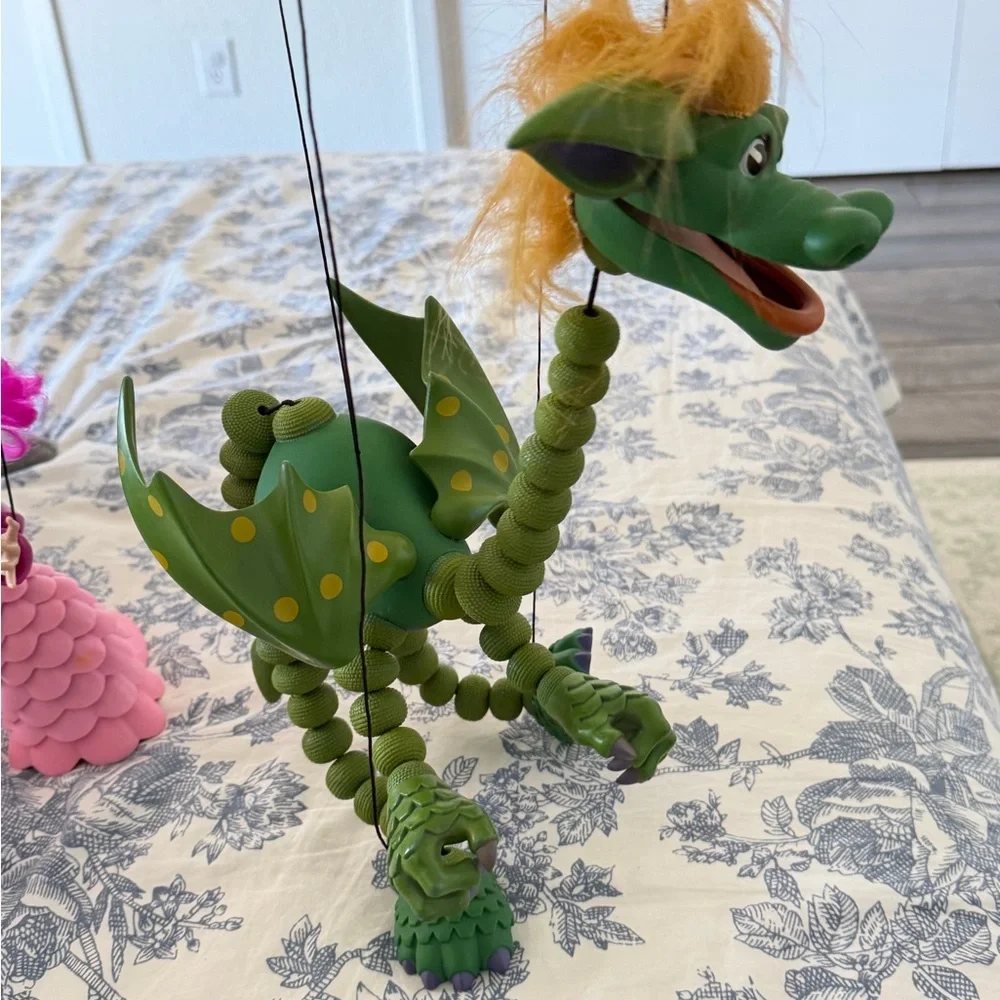 Dunstan the Dragon Marionette Toy - Green